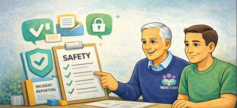 Uncle Moe going through a safety checklist with a participant